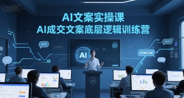 AI文案实操课，AI成交文案底层逻辑训练营-淘金日记