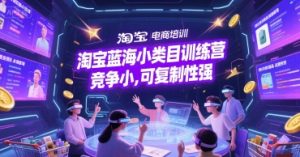 淘宝蓝海小类目训练营, 竞争小,可复制性强-淘金日记