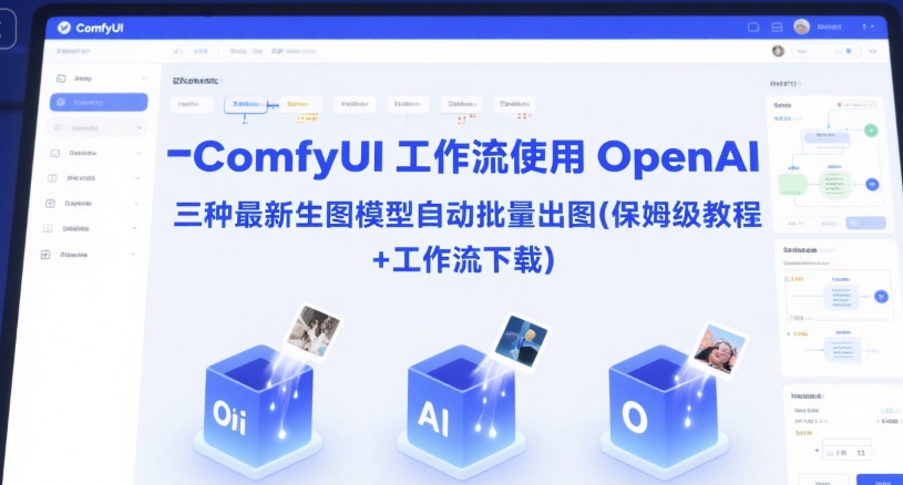ComfyUI 工作流使用 OpenAI 三种最新生图模型自动批量出图(保姆级教程+工作流下载)-淘金日记