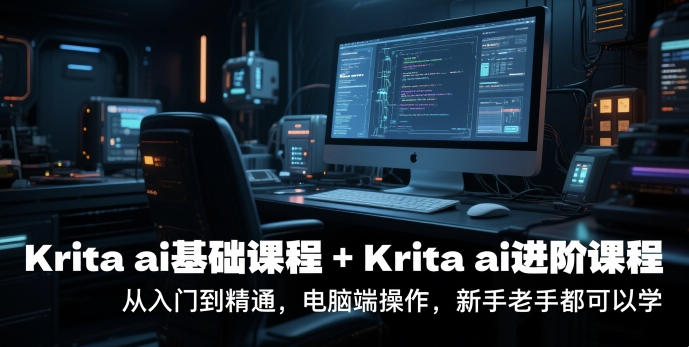 krita ai基础课程+Krita ai进阶课程,从入门到精通,电脑端操作,新手老手都可以学-淘金日记