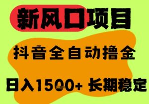 最新风口抖音无人直播掘金,纯暴力项目,无人撸音浪,全自动运行日入1.5k+,可矩阵放大【揭秘】-淘金日记