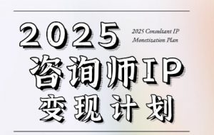 7天构建咨询师变现系统，2025咨询师IP变现计划训练营-淘金日记