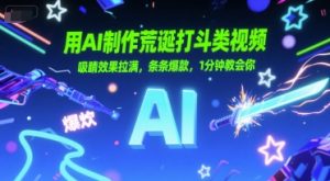 用AI制作荒诞打斗类视频，吸睛效果拉满，条条爆款，1分钟教会你-淘金日记