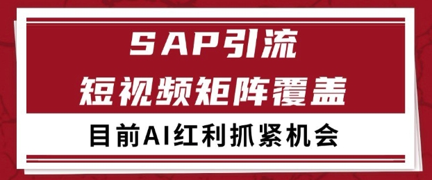 小红书某音sap赛道引流获客 自热矩阵日引200+【揭秘】-淘金日记