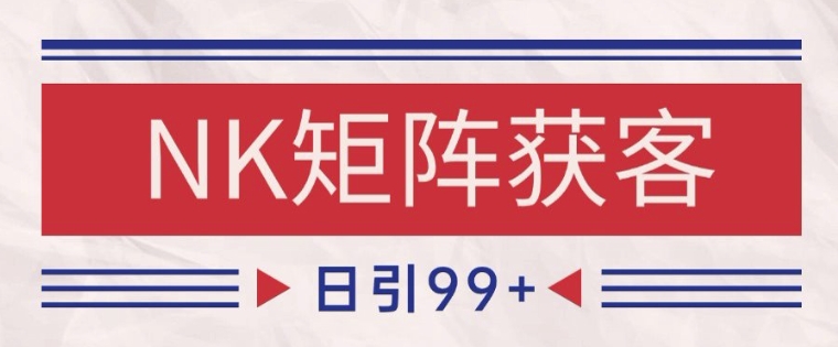 小红书某音NK赛道引流获客 自热矩阵日引200+【揭秘】-淘金日记