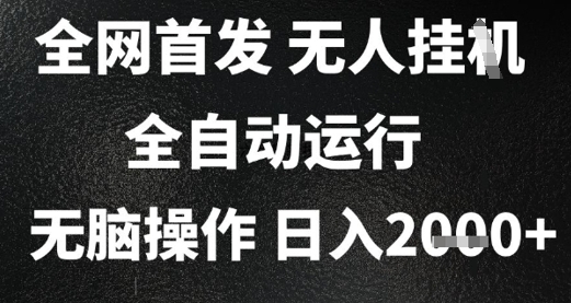 2025首发无人挂G项目，日入2k+，全自动运行，无脑操作，长期稳定 小白可玩【揭秘】-淘金日记