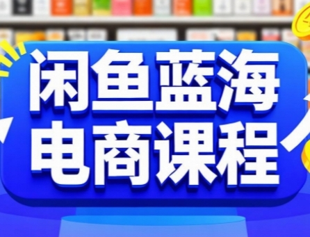 闲鱼蓝海电商课程，手把手助你快速上手，轻松实现闲鱼稳定盈利-淘金日记