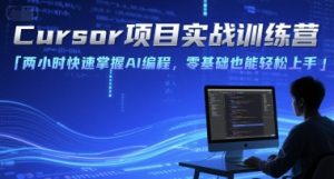 Cursor项目实战训练营,两小时快速掌握AI编程,零基础也能轻松上手-淘金日记