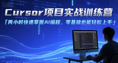 Cursor项目实战训练营，两小时快速掌握AI编程，零基础也能轻松上手-淘金日记