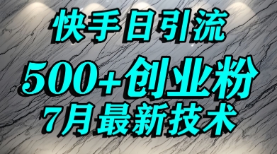 创业粉怎么打?快手精准引流创业粉,宝妈群体日进500+精准流量-淘金日记