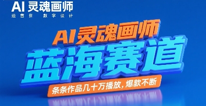 AI灵魂画师,蓝海赛道,条条作品几十W播放,爆款不断-淘金日记