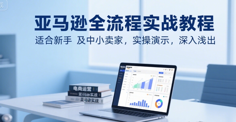 亚马逊全流程实战教程，适合新手及中小卖家，实操演示，深入浅出-淘金日记