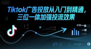 Tiktok广告投放从入门到精通,三位一体加强投流效果-淘金日记