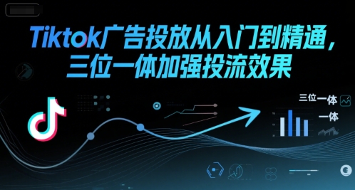 Tiktok广告投放从入门到精通,三位一体加强投流效果-淘金日记