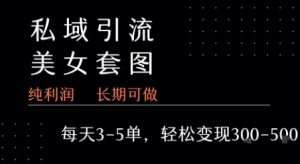 私域卖套图每天3-5单   每单利润99-2张+-淘金日记