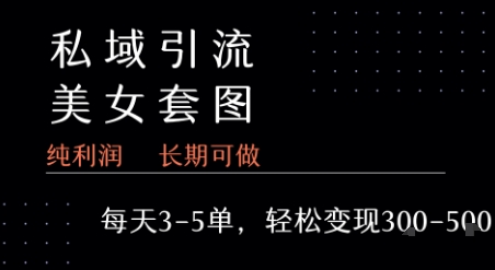 私域卖套图每天3-5单 每单利润99-2张+-淘金日记