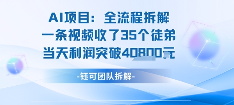 AI收徒变现闭环：一条视频收35人，日入1k+(附完整SOP)-淘金日记