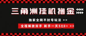 三角洲全自动挂G撸金，新手轻松一天5张+，无脑搬砖【揭秘】-淘金日记