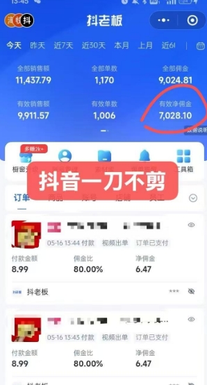 抖音短视频一刀不剪带货,不剪辑,不直播,每天发个视频,等着出单获取带货佣金-淘金日记