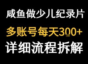 闲鱼卖纪录片1单3块钱  1天几十单-淘金日记