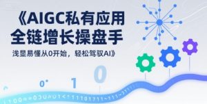 AIGC私有化应用全链增长操盘手,浅显易懂从0开始,轻松驾驭AI-淘金日记