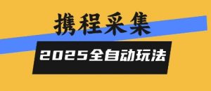 2025携程信息采集全自动玩法,高单价,零人工,全天开干【揭秘】-淘金日记