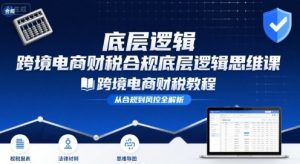 跨境电商财稅合规底层逻辑思维课-跨境电商财税教程-淘金日记