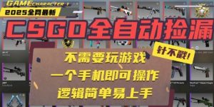 CSGO自动捡漏项目,最新独家玩法,一个手机即可操作,新手小白轻松月入1W+,操作简单易上手【揭秘】-淘金日记