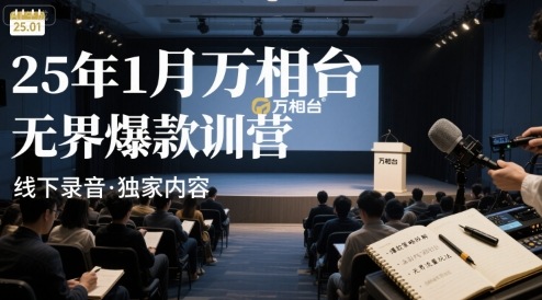 25年1月万相台无界爆款特训营线下录音-淘金日记