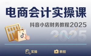 电商会计实操课-抖音小店财务教程2025-淘金日记
