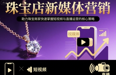 珠宝店新媒体营销,助力珠宝商家快速掌握短视频与直播运营的核心策略-淘金日记