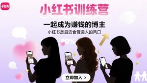 小红书训练营一起成为賺钱的博主，小红书是最适合普通人的风口-淘金日记