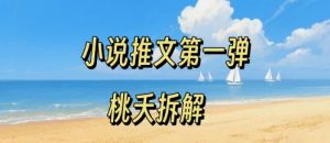 小说推文项目操作全流程第一弹，0粉就能做，门槛低非常适合新手-淘金日记
