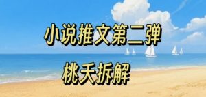 小说推文项目操作全流程第二弹，0粉就能做，门槛低非常适合新手-淘金日记