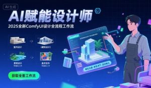 AI赋能设计师， 2025全新comfyui设计全流程工作流 ，室内-建筑-景观-美术，零基础直接上手-淘金日记