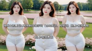 微胖女孩舞蹈AI视频制作提示词（含绘图词、视频词） 跳舞+视频教程-淘金日记