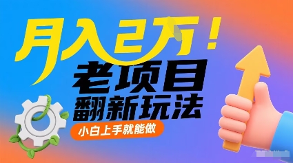 月入2W!老项目翻新玩法,小白上手就能做,非常容易上手-淘金日记
