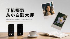 手机摄影从小白到大师，零基础带你学习手机摄影，拍出朋友圈点赞大片-淘金日记