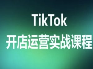 TikTok开店运营实战课程，TK跨境电商实操全流程-淘金日记