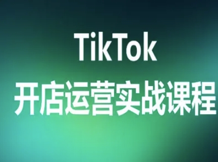TikTok开店运营实战课程,TK跨境电商实操全流程-淘金日记