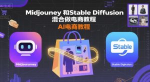 Midjourney和Stable Diffusion混合做电商教程-ai电商教程-淘金日记