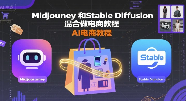 Midjourney和Stable Diffusion混合做电商教程-ai电商教程-淘金日记