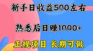 全年可变现项目,收益高无门槛,正规项目,长期可做,一天收益1k+一台电脑在家创业【揭秘】-淘金日记