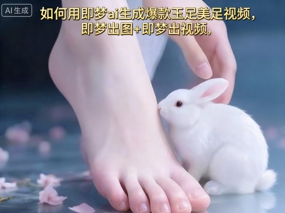 如何用即梦ai生成爆款玉足美足视频，即梦出图+即梦出视频，快速涨粉-淘金日记