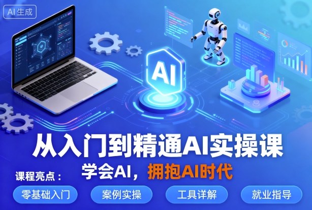 从入门到精通AI实操课,学会AI,拥抱AI时代-淘金日记
