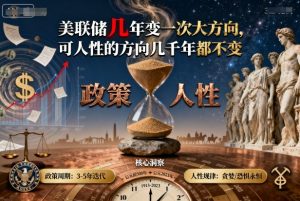 付费文章:美联储几年变一次大方向,可人性的方向几千年都不变-淘金日记