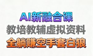 育儿教学教培新玩法,AI生成教学视频,市场大,操作简单,变现天花板非常高-淘金日记