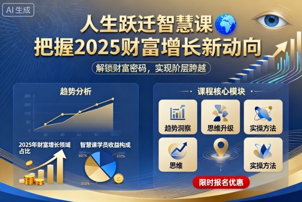 人生跃迁智慧课,把据2025财富增长新动向-淘金日记