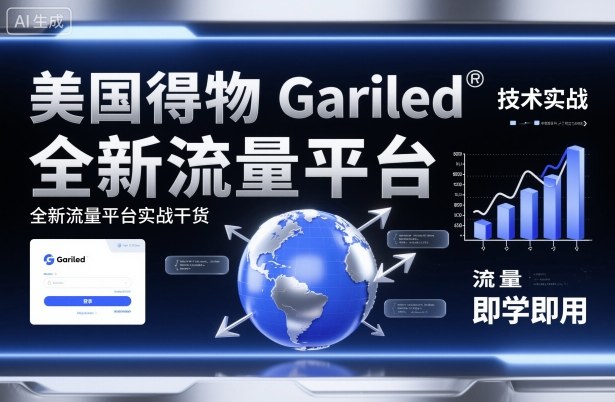 美国得物Gariled技术实战,全新流量平台实战干货,即学即用-淘金日记