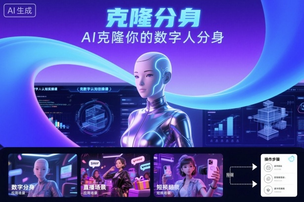 AI数字人认知实操课，克隆你的数字人分身-淘金日记